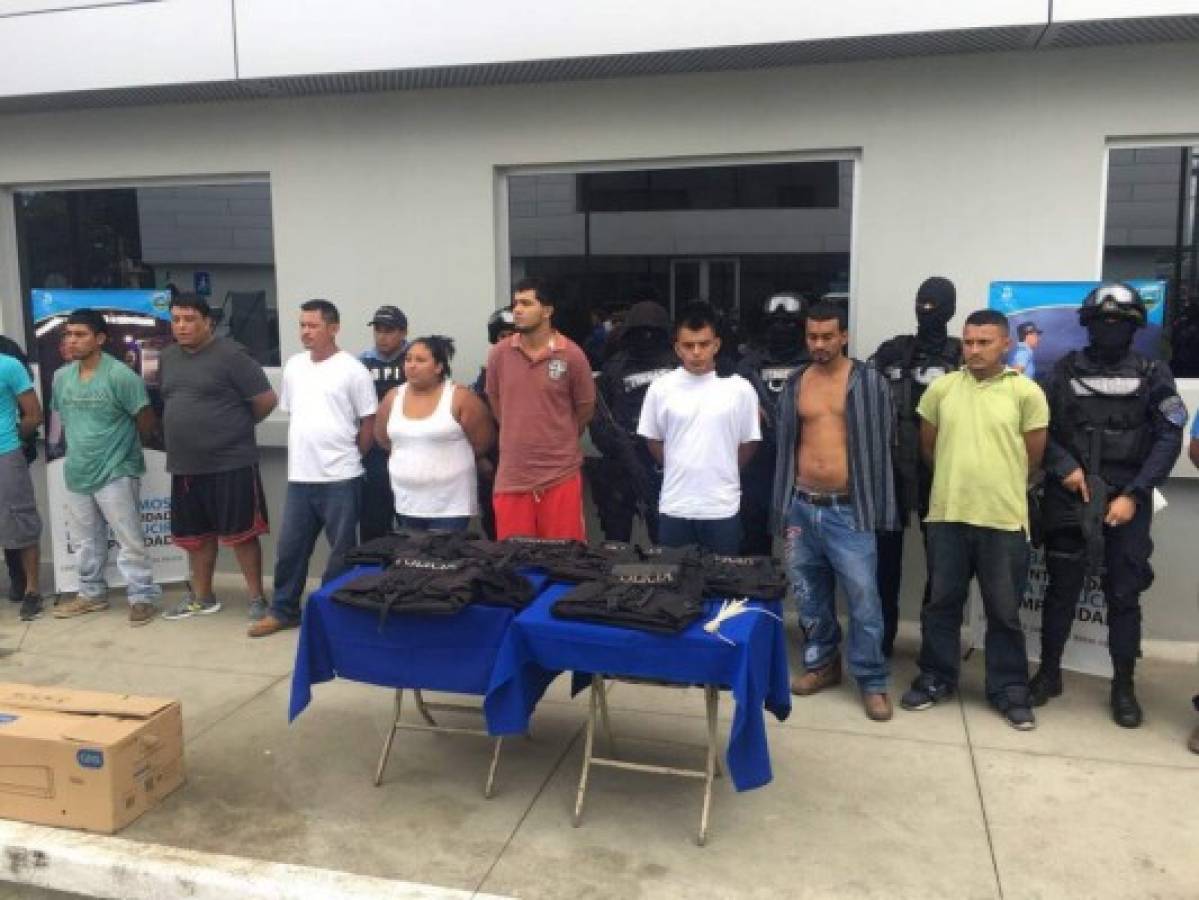 Diez personas capturadas por distintos ilícitos durante operativos en Cortés