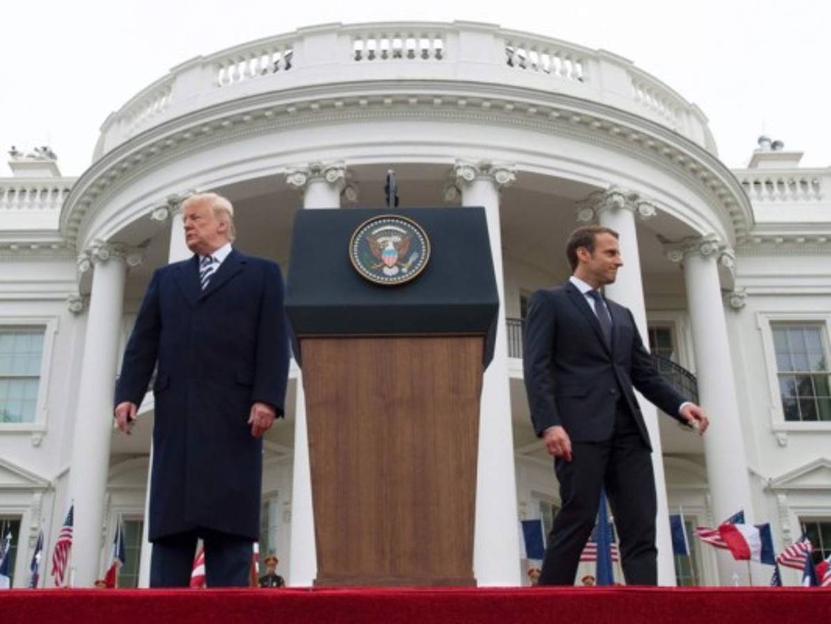 Donald Trump recibe a Emmanuel Macron para abordar temas espinosos