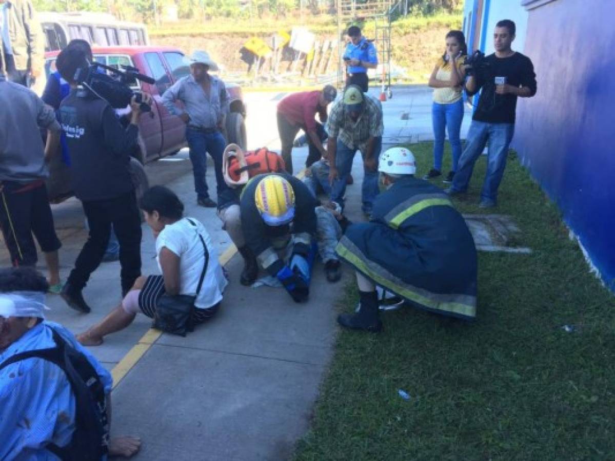 Más de diez heridos deja accidente vial en Siguatepeque