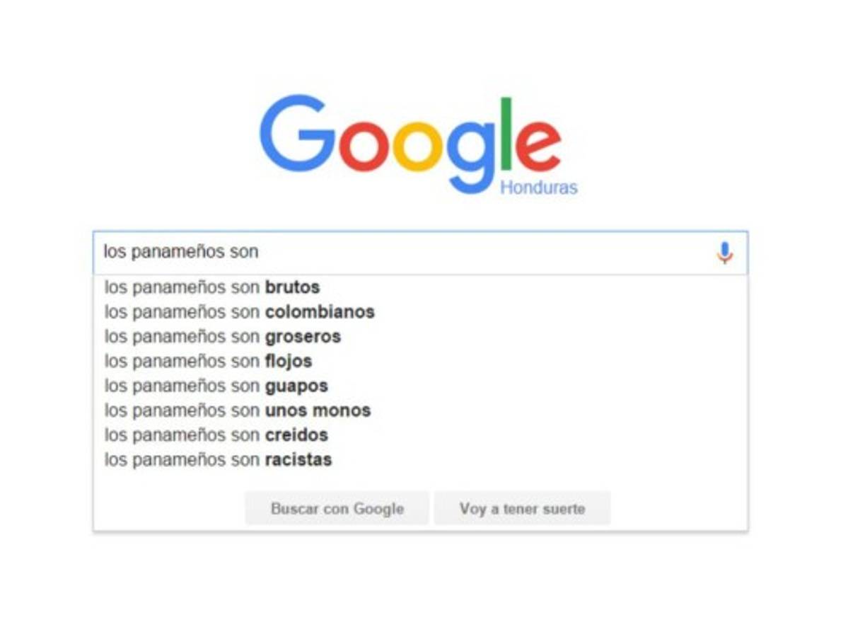 Esto es lo que Google 'sugiere' de los centroamericanos cuando hacés una búsqueda
