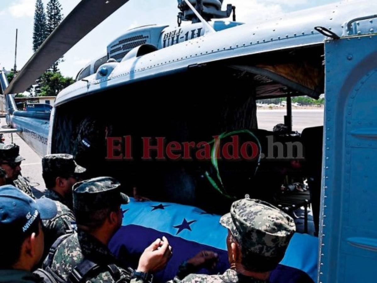 Con honores despiden al paracaidista de las Fuerzas Armadas de Honduras