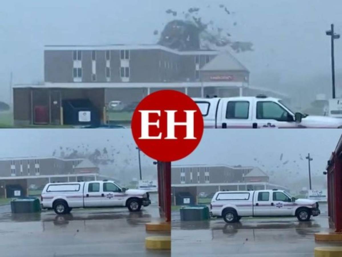 Vientos de Ida arrasan por completo el techo de una clínica en Luisiana