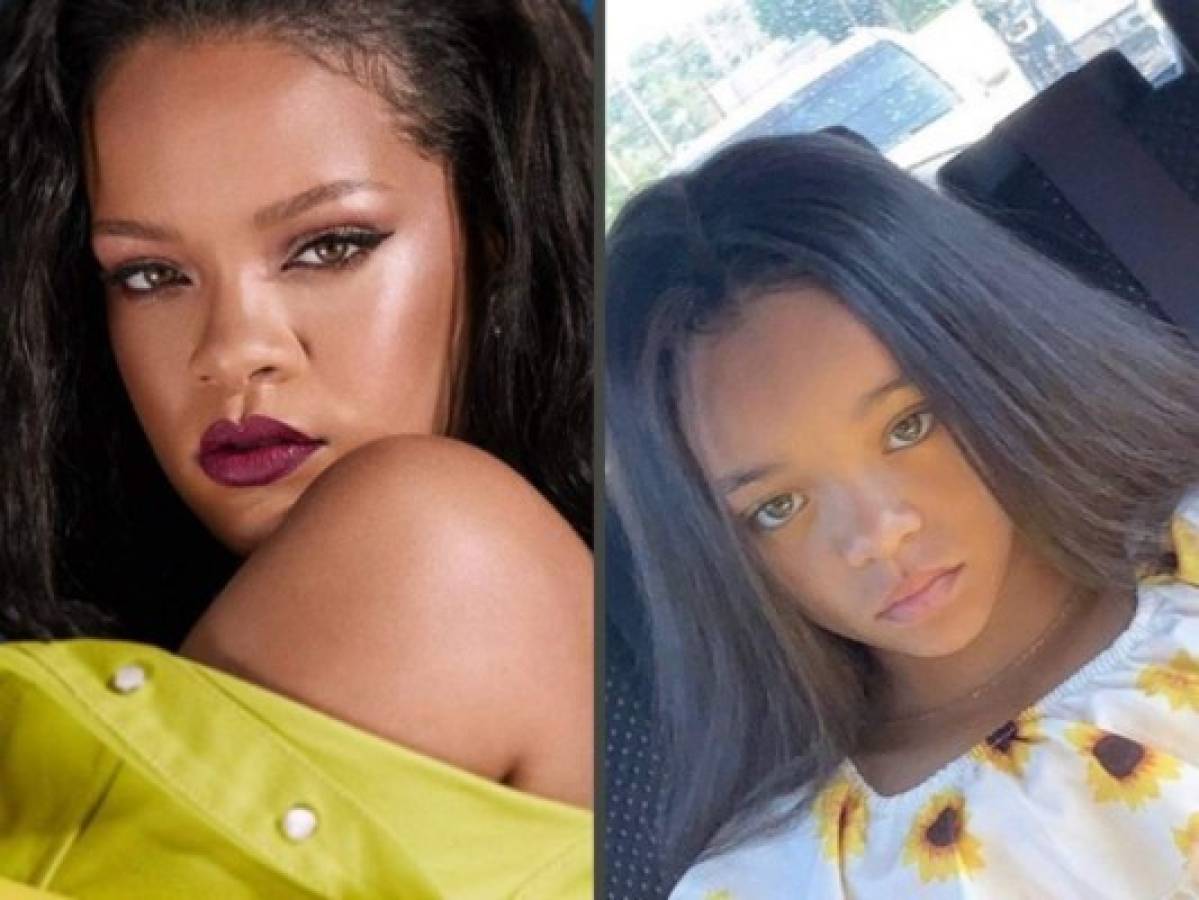 Niña impacta con su gran parecido a la cantante Rihanna