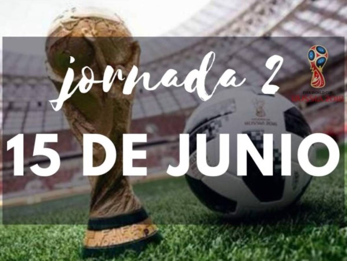 Jornada 2: Calendario, hora, estadio y por dónde ver el Mundial Rusia 2018