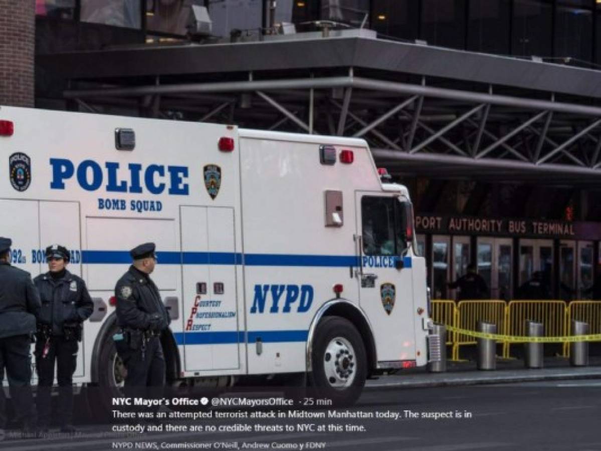 Explosión en metro de Nueva York deja cuatro personas heridas