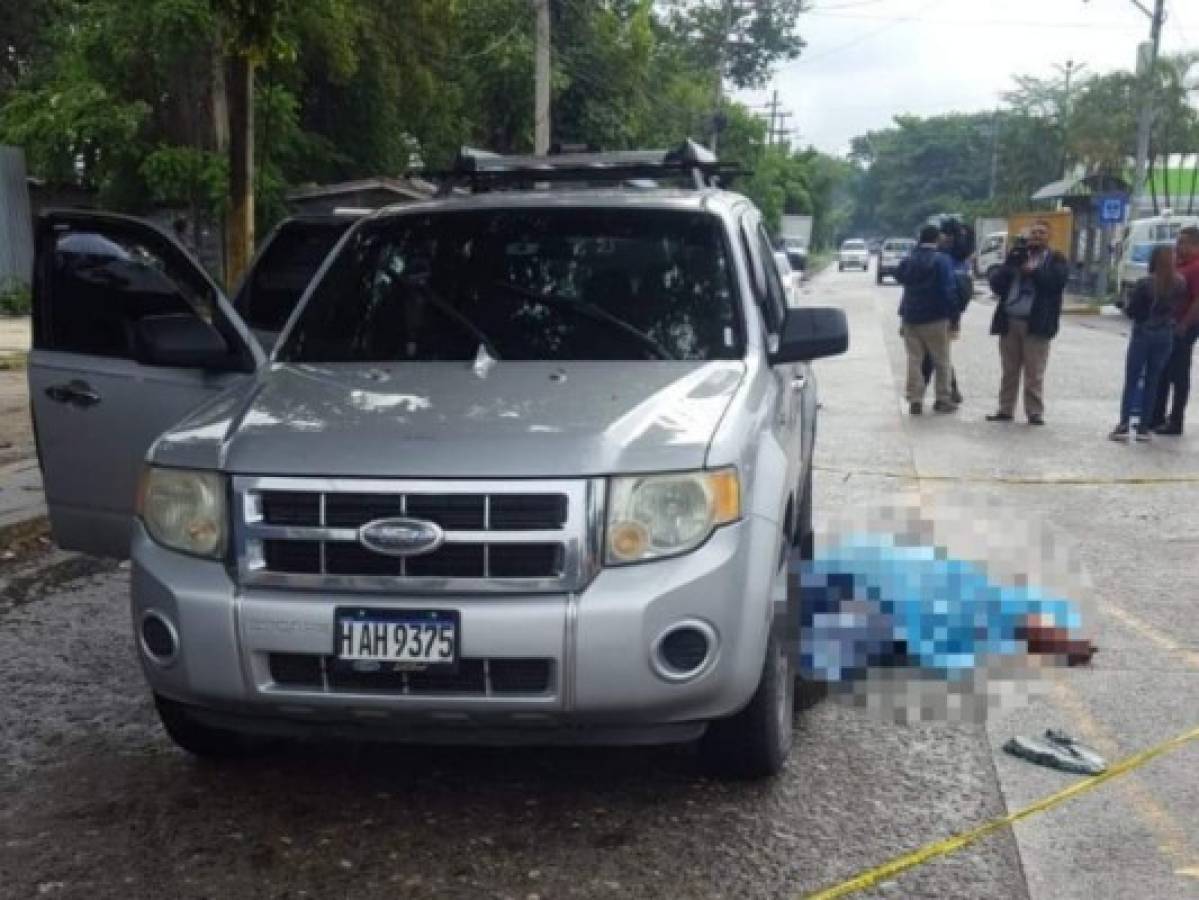 Un muerto y dos heridos deja tiroteo a una camioneta en San Pedro Sula