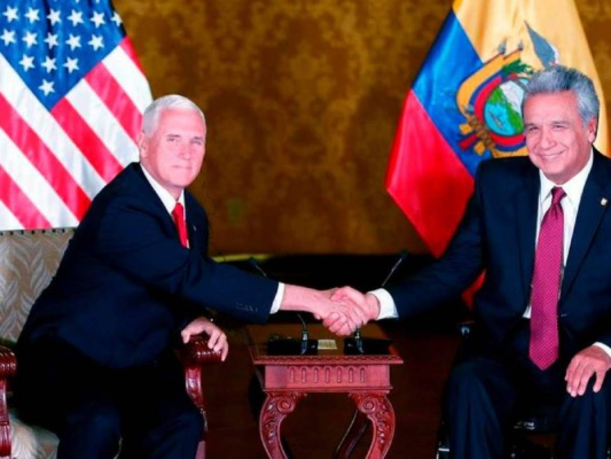 Década de tensa relación EEUU y Ecuador acaba con visita de Pence a Quito