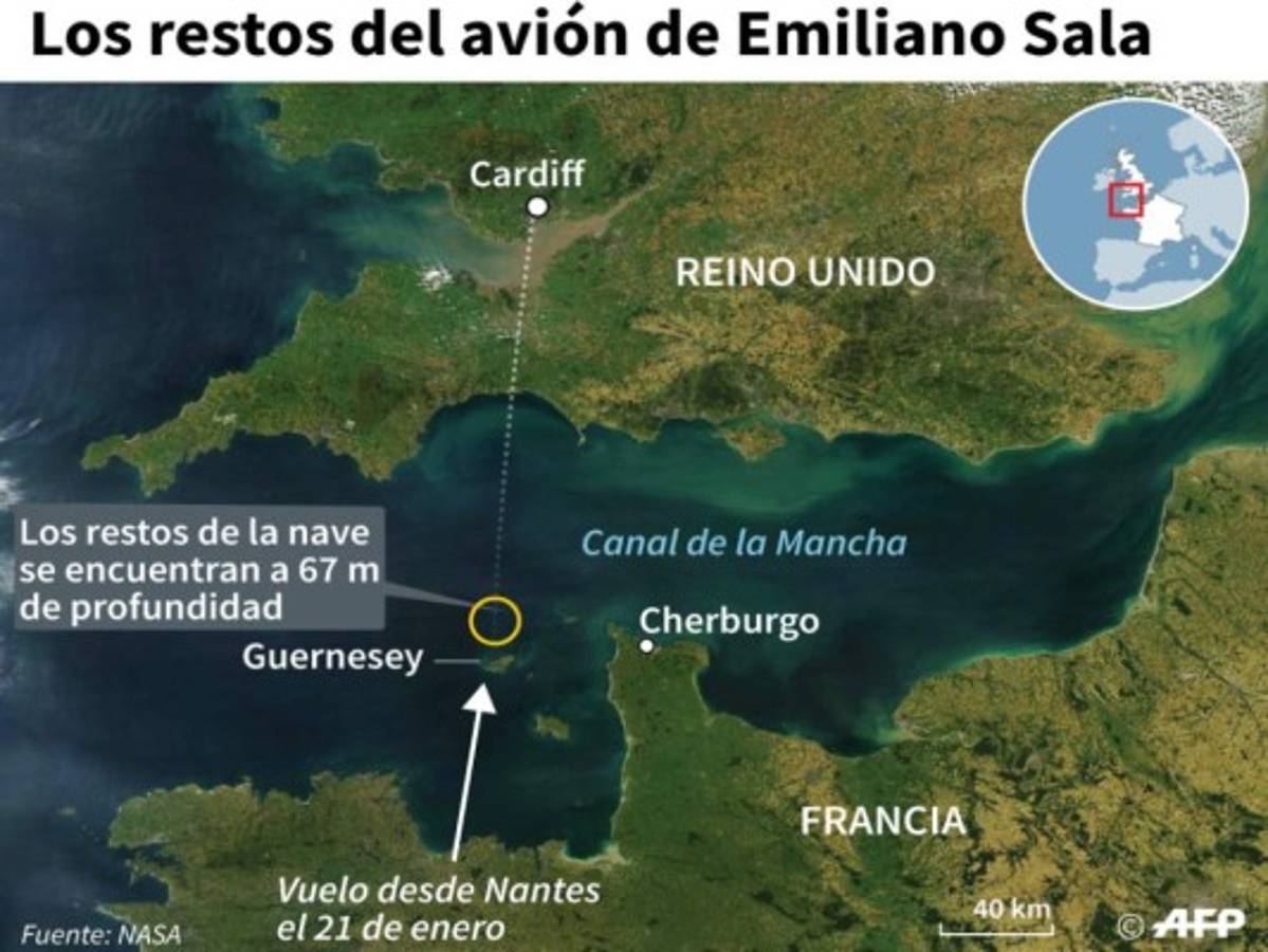 Experto que halló la avioneta de Emiliano Sala considera 'imperativo' recuperar el cuerpo