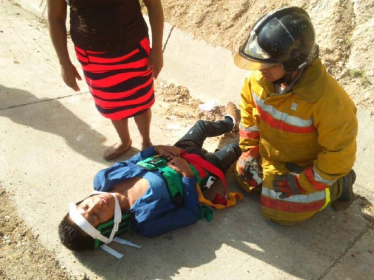 Varios heridos deja accidente vial en la carretera CA-5, salida al norte de Honduras