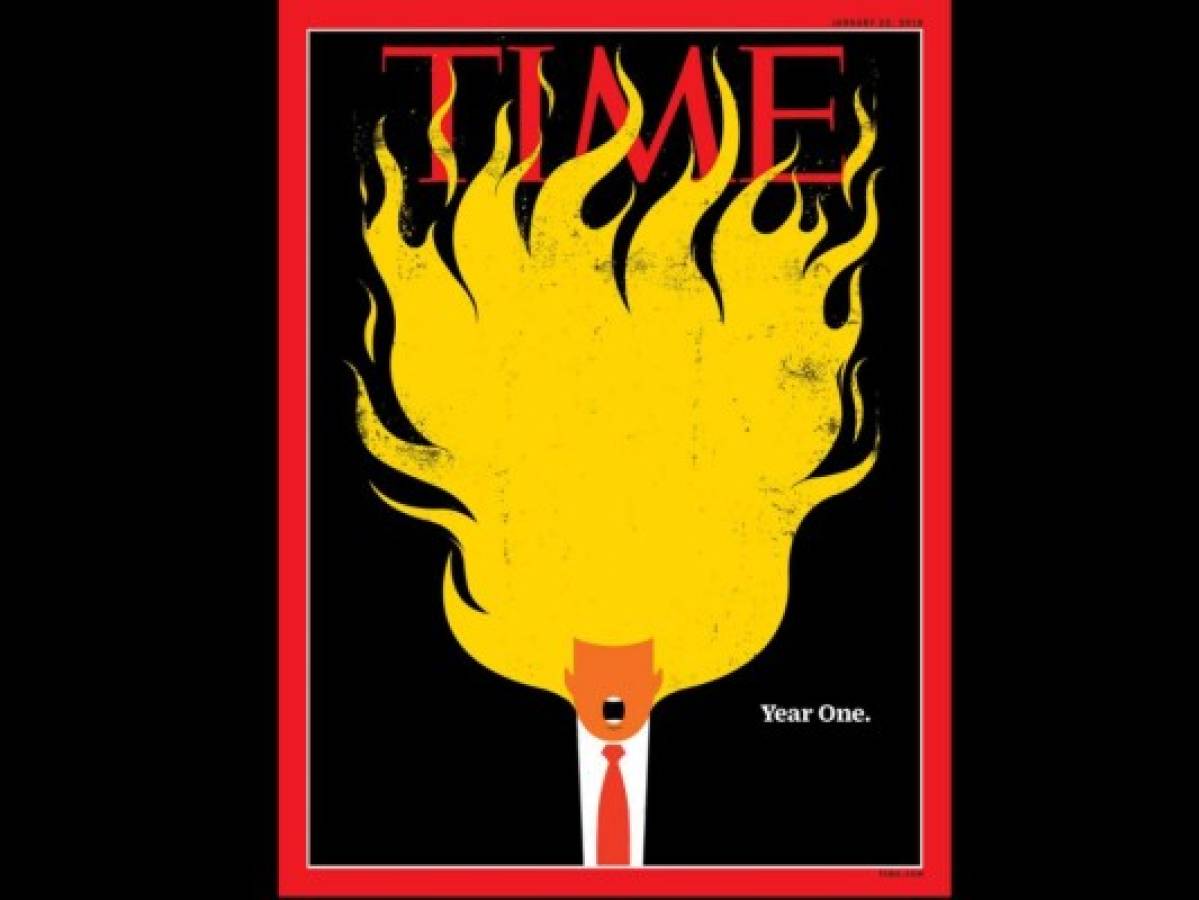 Portada de la revista Time en honor a Trump: Tiempo de fuego y furia