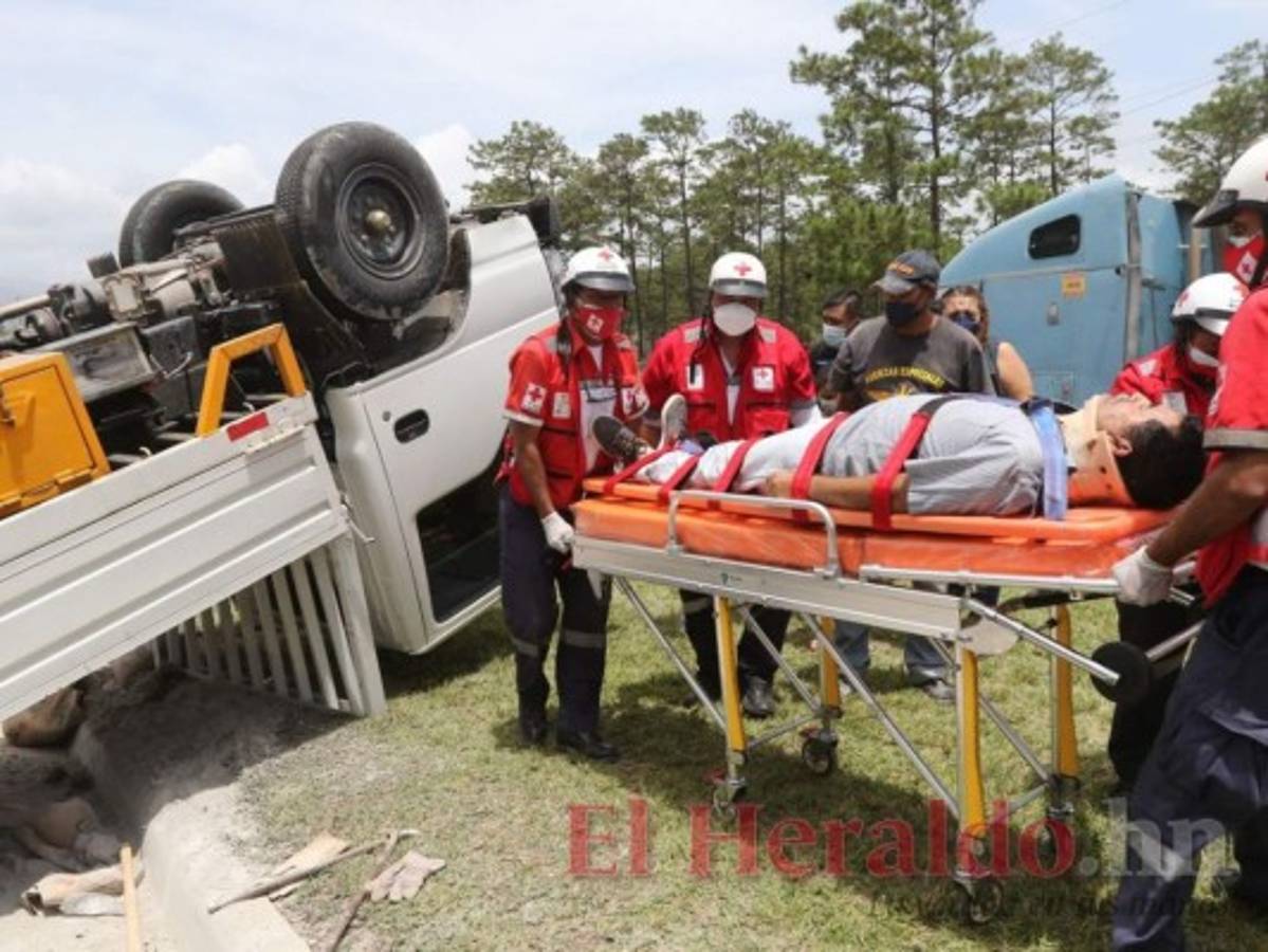 Una persona herida tras accidente en carretera CA-5 a la altura de Amarateca