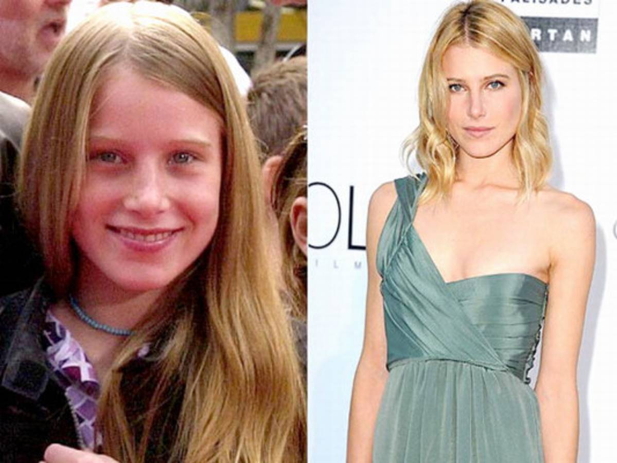 Famosas modelos, bellas desde que eran niñas