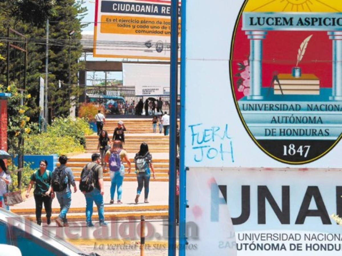 Docentes y estudiantes reinician clases en la UNAH este lunes