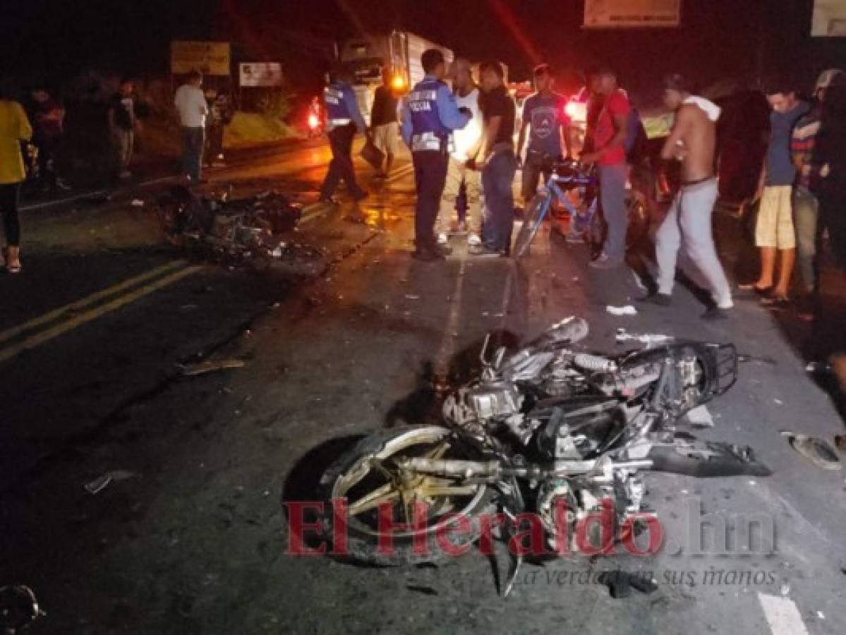 Dos muertos deja trágico accidente de motocicletas en Choluteca