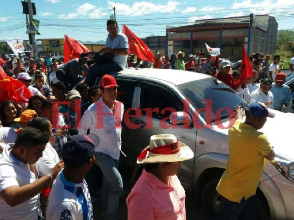 Salvador Nasralla cierra su campaña electoral en Choluteca y en la colonia Kennedy