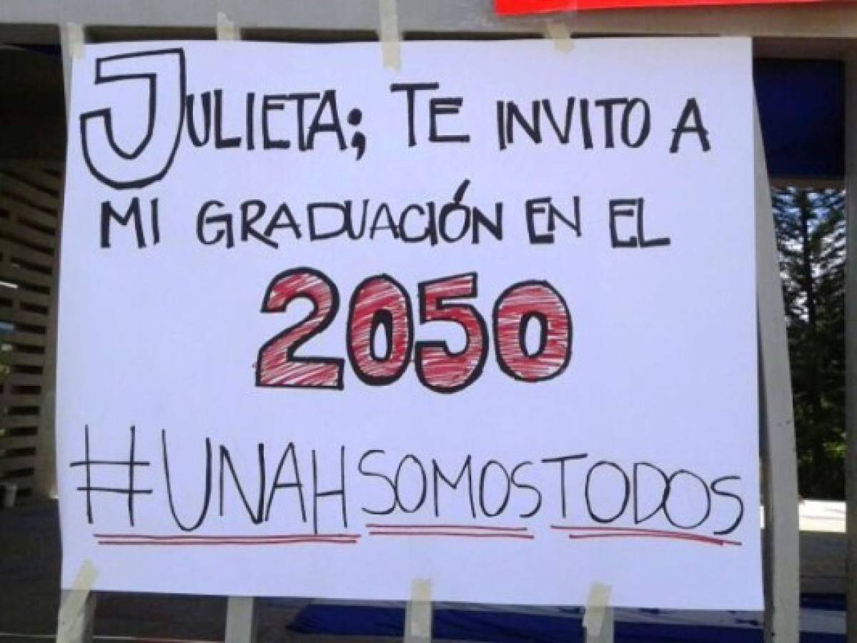 Estudiantes indignados descartan diálogo con autoridades de la UNAH