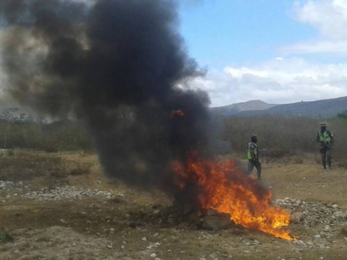 Honduras: Incineran 211 kilos de cocaína decomisada en Colón