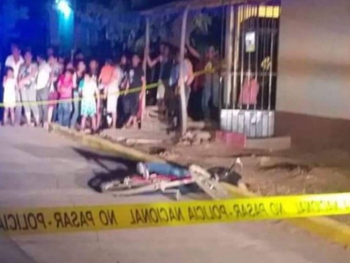Matan a joven mientras iba en una bicicleta en Nacaome, Valle