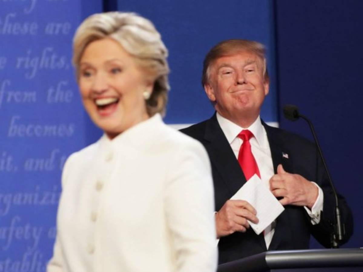 Tercer debate entre Clinton y Trump estuvo lleno de asperezas pero sin golpes bajos