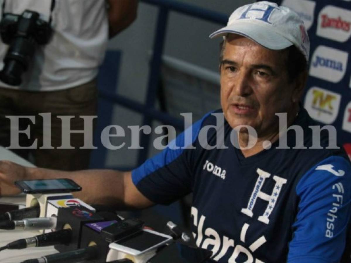 Jorge Luis Pinto, entrenador de la Selección de Honduras: 'No podemos cometer el mínimo error'