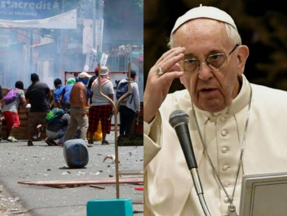 El papa Francisco reza por la reanudación del diálogo en Nicaragua