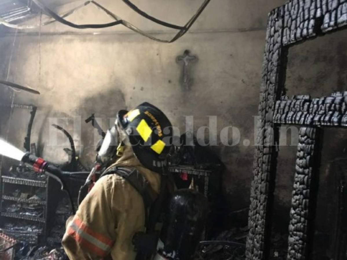 Incendio consume una vivienda en Comayagua