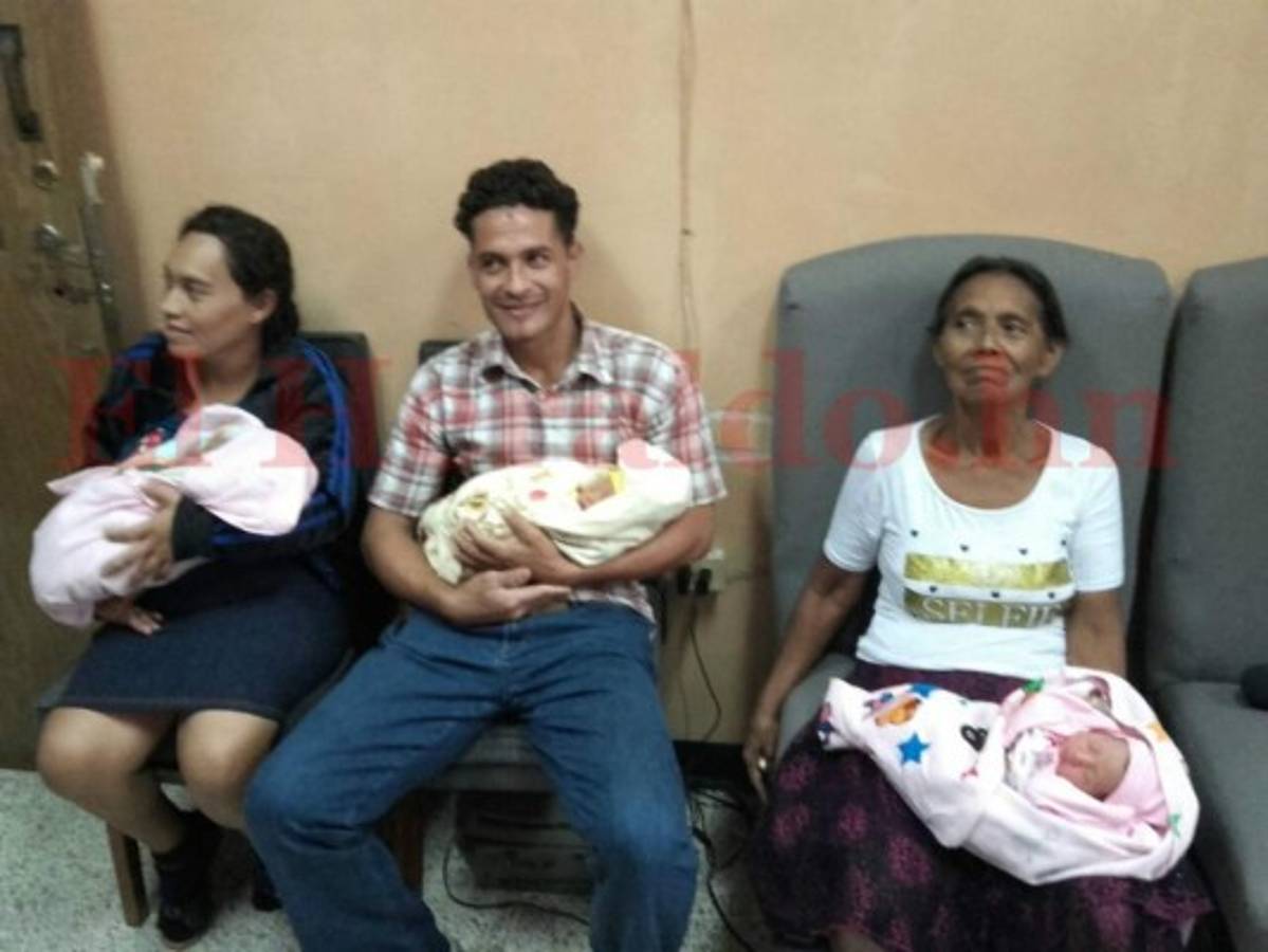 Trillizos que nacieron en el Hospital Escuela fueron dados de alta