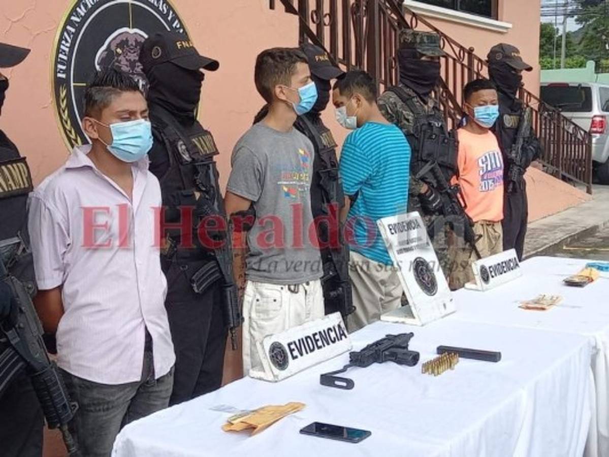 Capturan a cuatro presuntos miembros de estructuras criminales en la capital