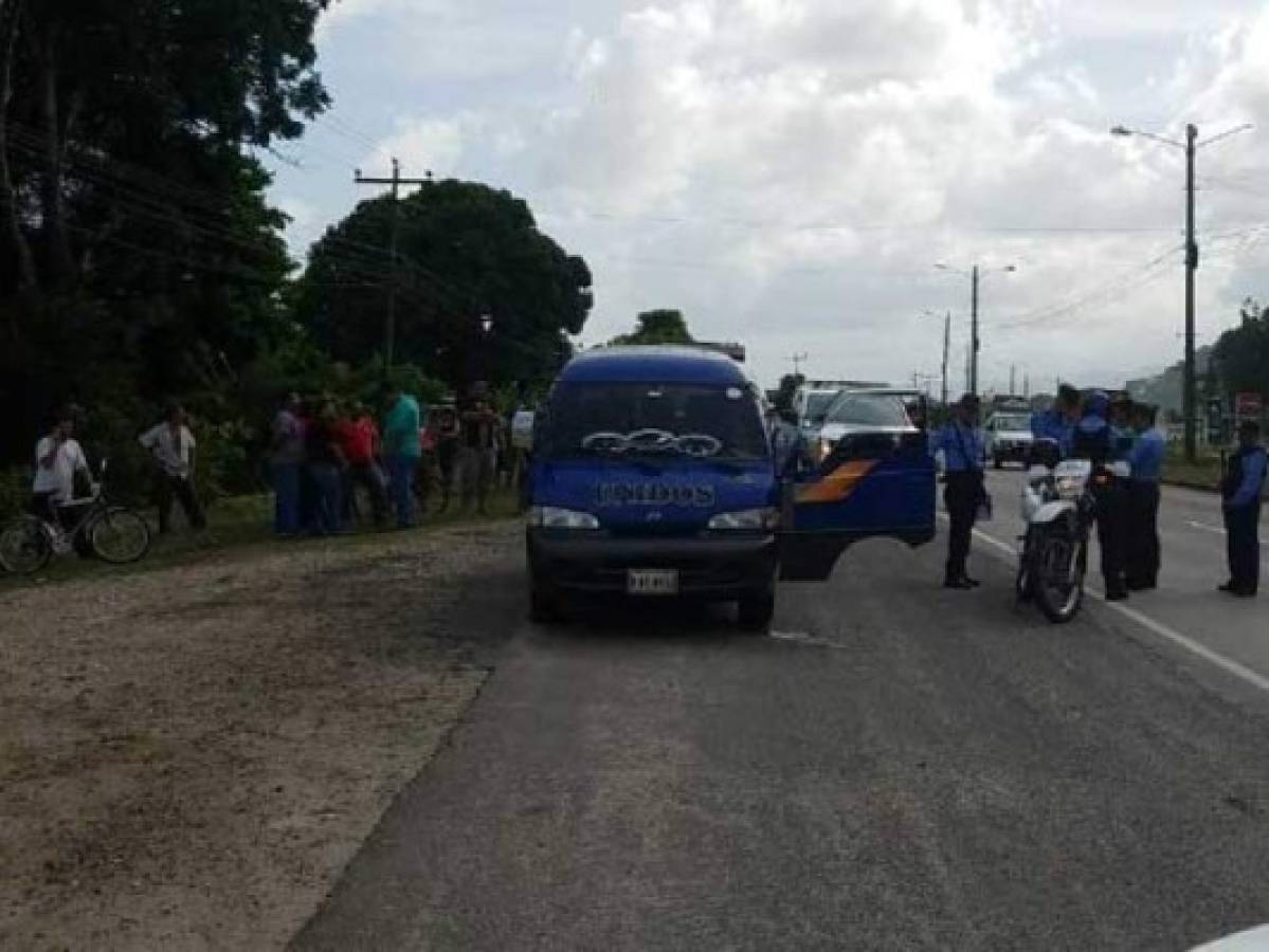 A balazos matan a conductor de bus rapidito en Puerto Cortés