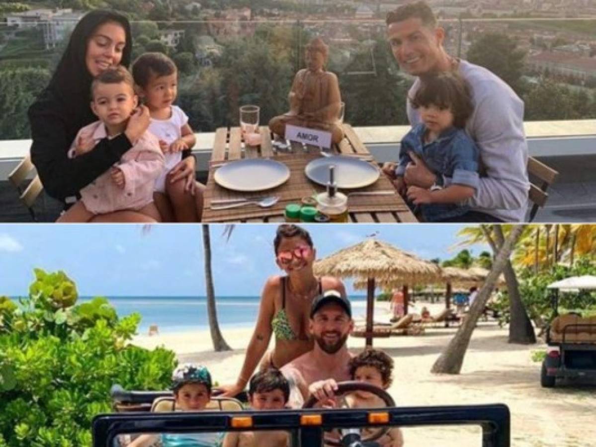 Leo Messi y Cristiano Ronaldo compiten hasta por quién pasa las mejores vacaciones