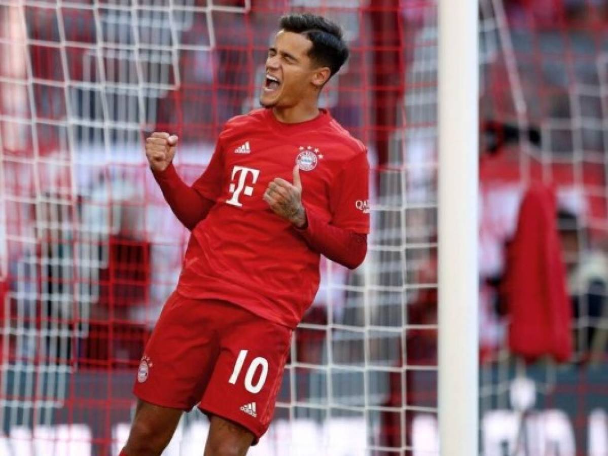 Coutinho anota su primer gol con el Bayern Múnich