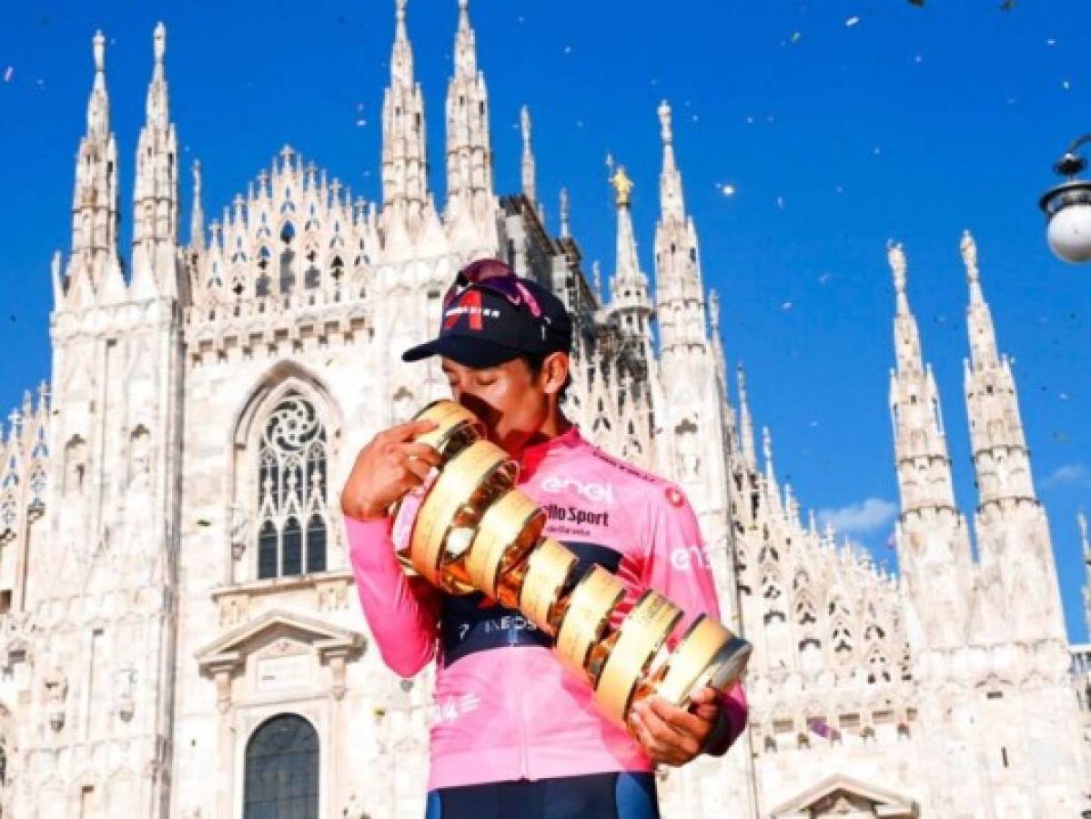 Ciclista colombiano Egan Bernal gana el Giro de Italia