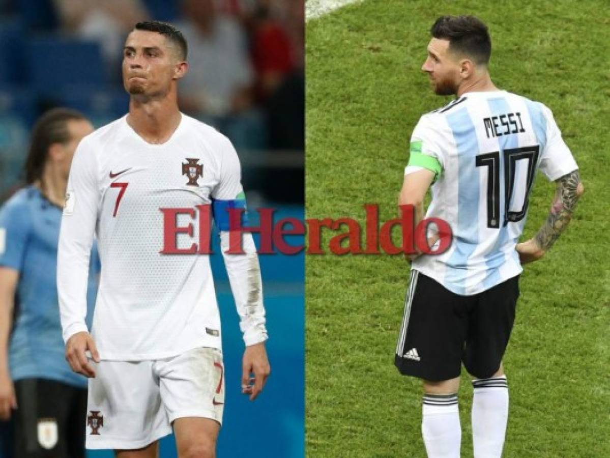 El sueño de Messi se pulverizó ante Francia y el de Cristiano Ronaldo frente a Uruguay