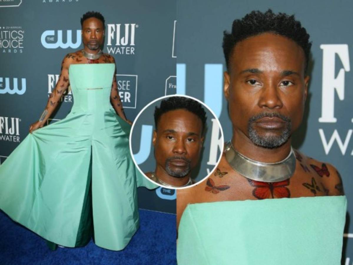 El llamativo vestido de Billy Porter en los Critics Choice Awards 2020