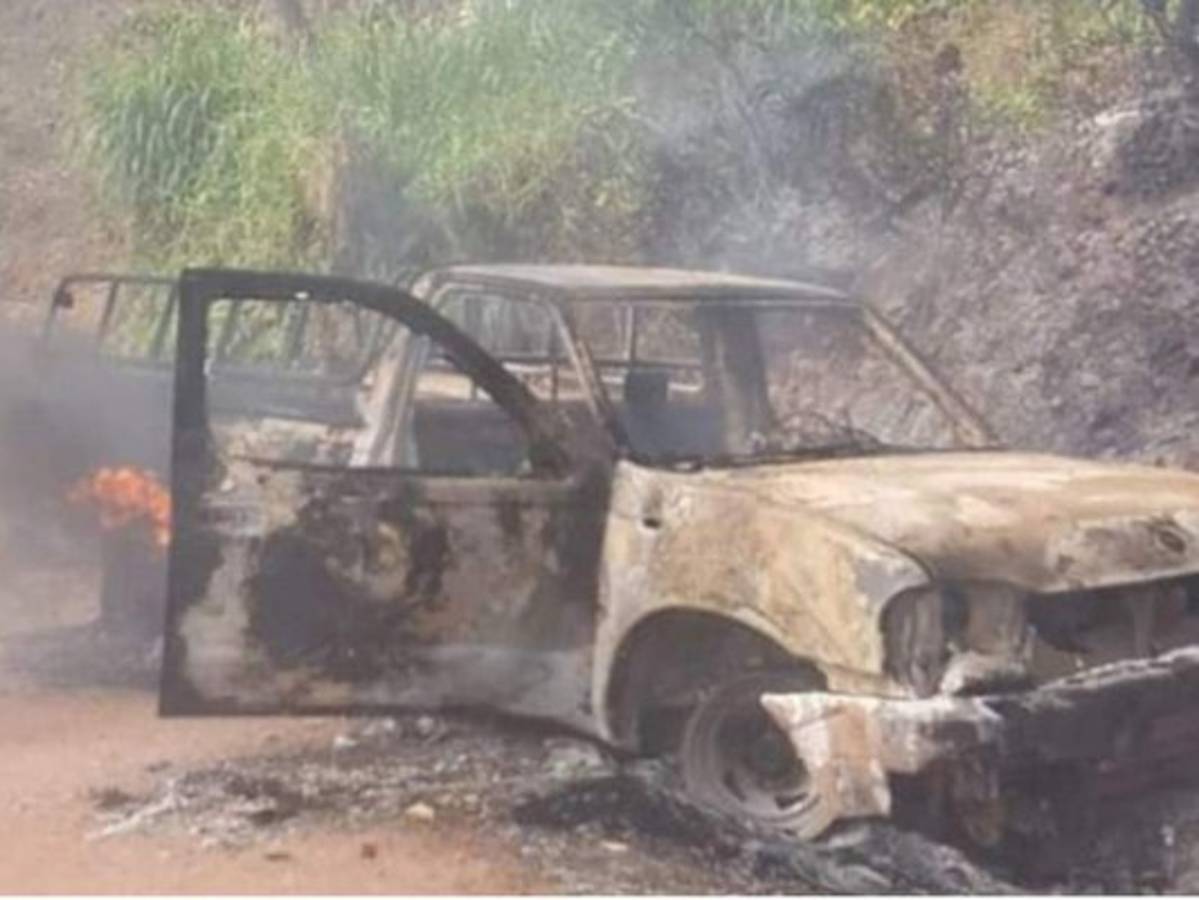 Matan a hombre y carbonizan su cuerpo dentro de vehículo en Copán
