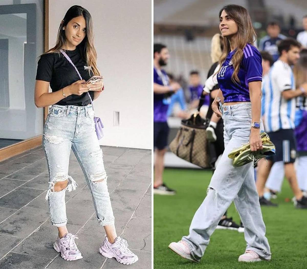 Antonela Roccuzzo, el antes y después de la mujer de Messi