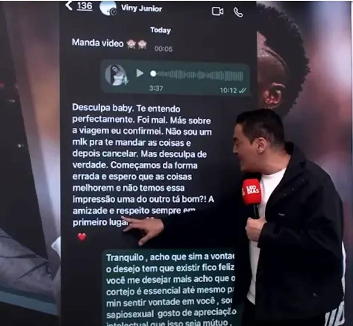 Vinicius en polémica por supuesta infidelidad y chica confiesa: Es un maniático