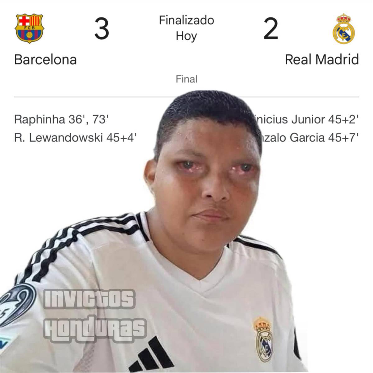 Muchas burlas: Los memes que dejó la derrota del Real Madrid ante Barcelona en Supercopa