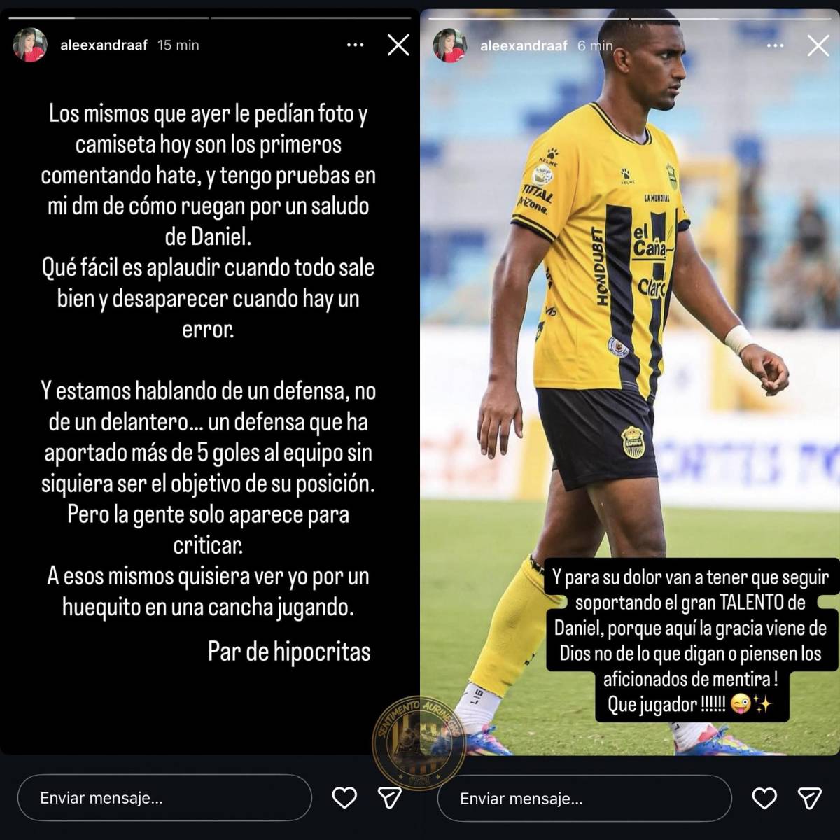 Pareja de jugador del Real España lanza duros comentarios a aficionados: Par de hipócritas”