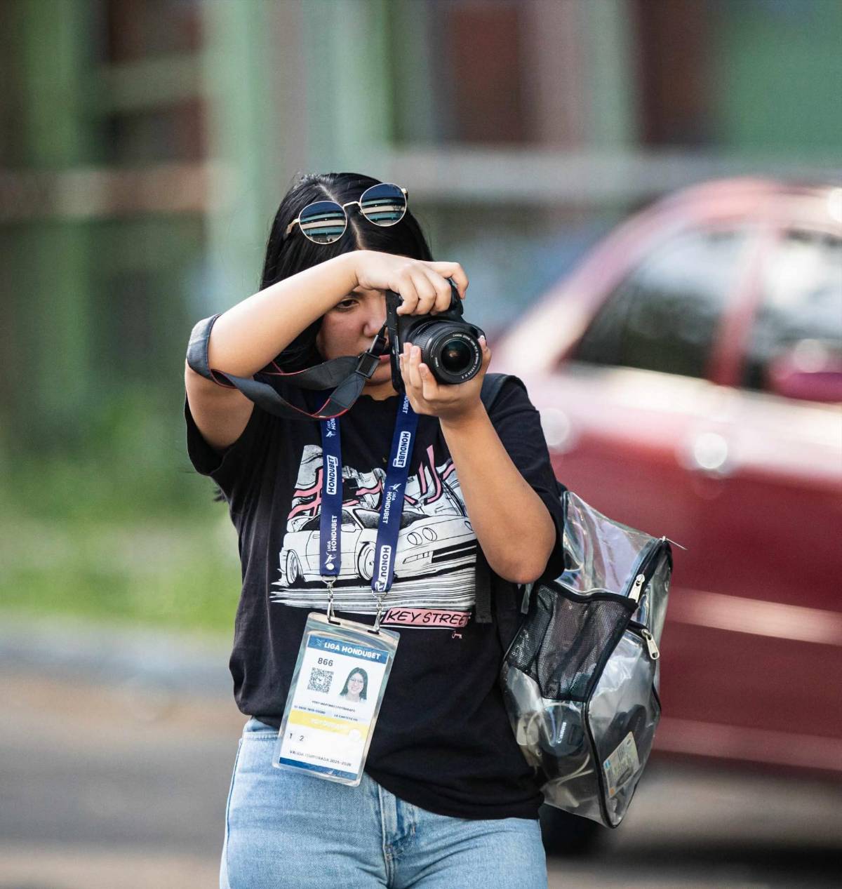 Pomponera de los tiktokers sorprende: El ambiente previo al partido entre Platense y CD Choloma