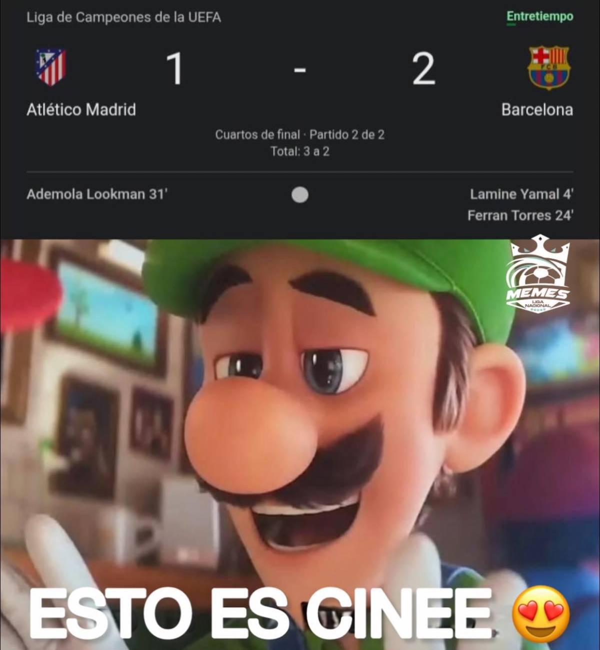 Real Madrid se burla: Los memes tras eliminación del Barcelona por Atlético en Champions League