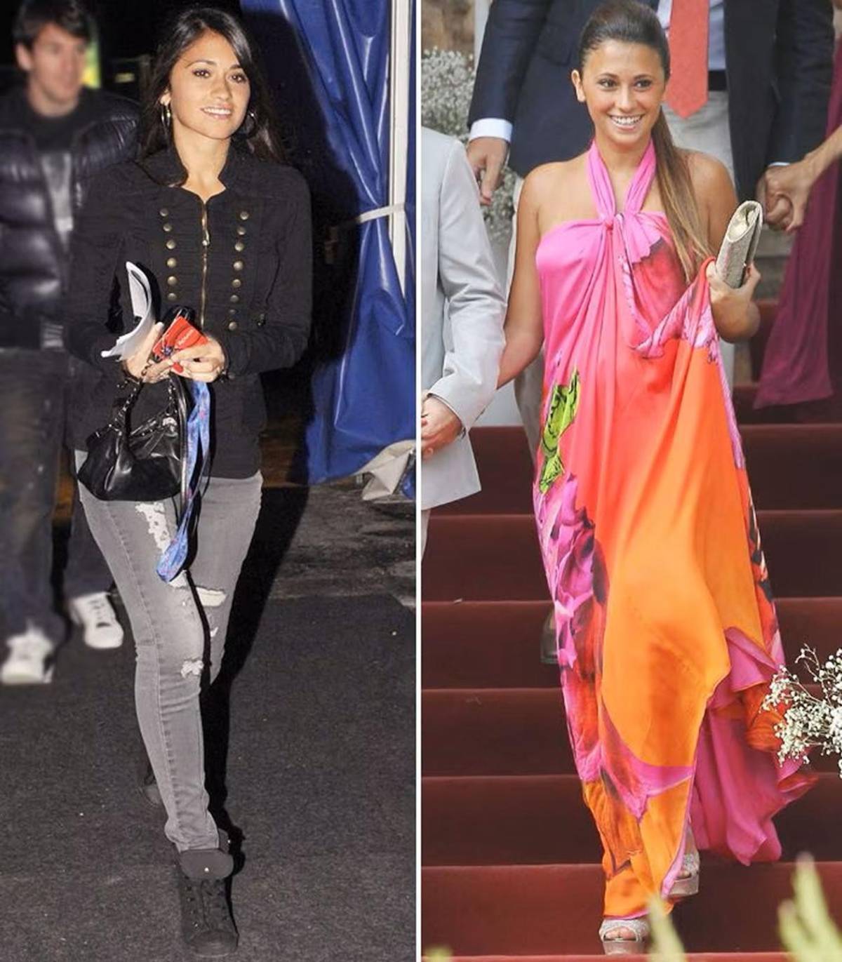 Antonela Roccuzzo, el antes y después de la mujer de Messi