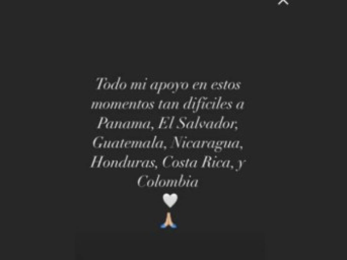 Rosalía envía mensaje a los hondureños tras destructivo Iota