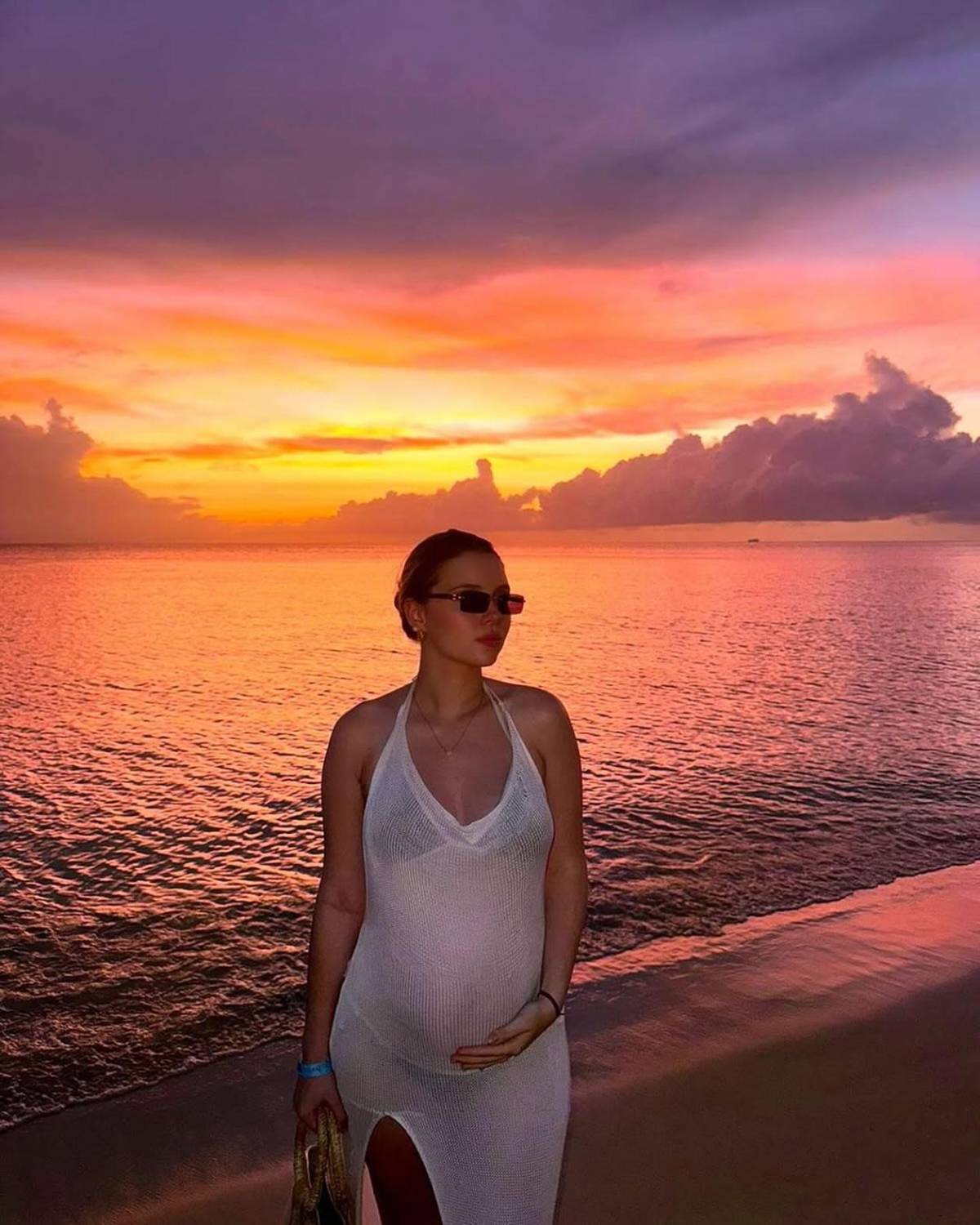 Novia de Agustín Auzmendi revela susto con su embarazo y así pasó vacaciones en Honduras