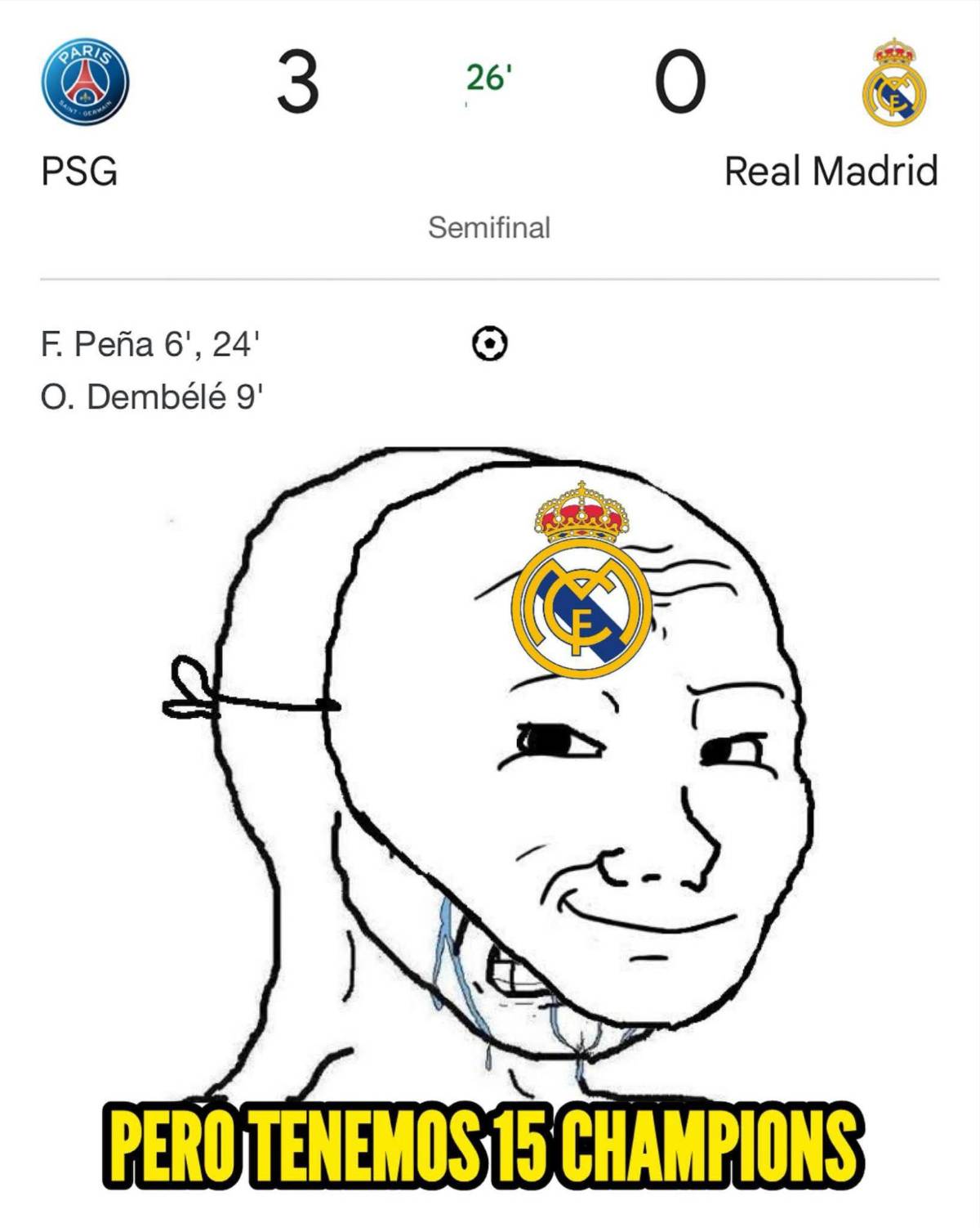 Divertidos memes despedazan a Real Madrid tras ser eliminado por PSG en el Mundial de Clubes