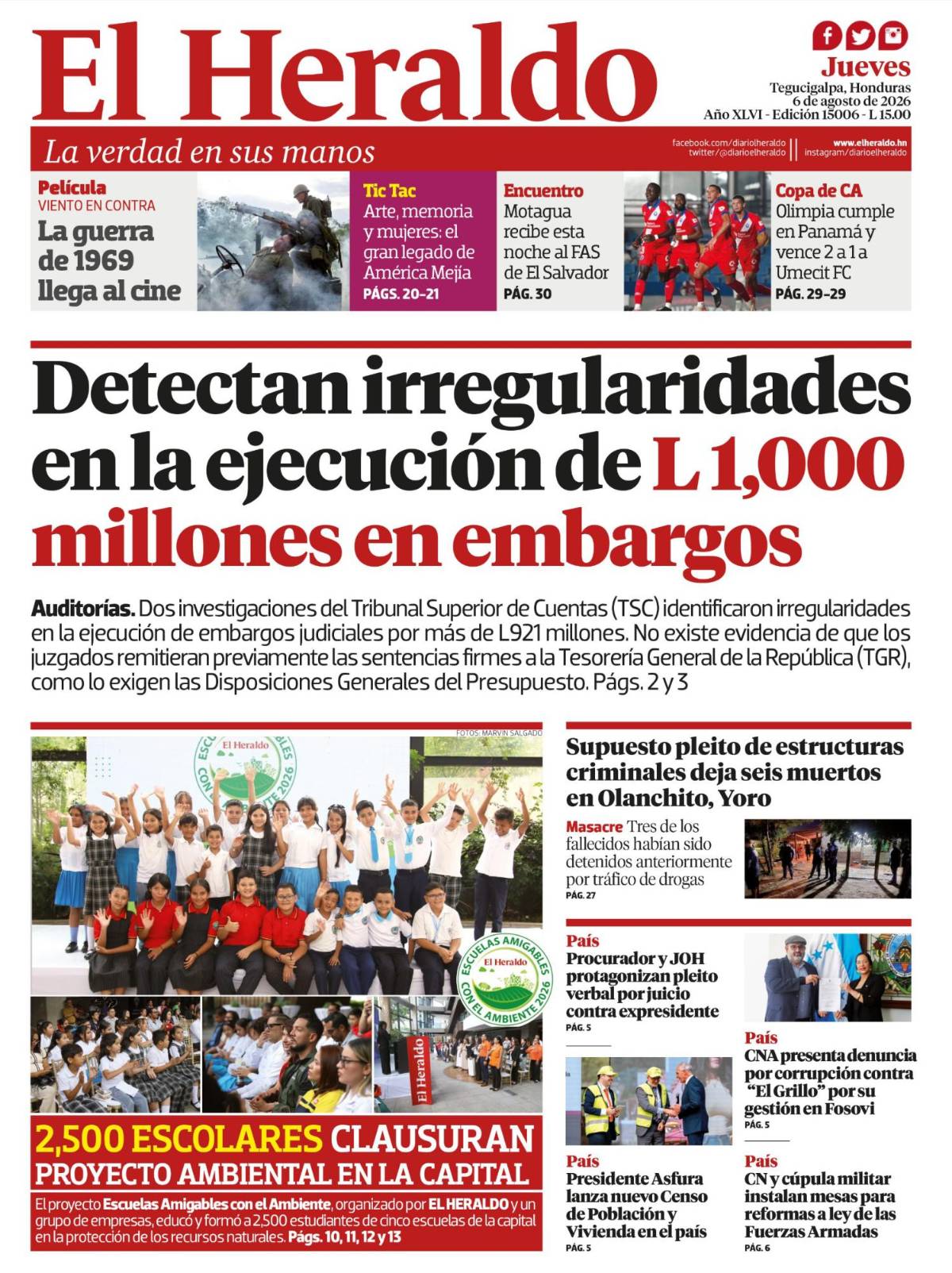 Detectan irregularidades en la ejecución de L 1,000 millones en embargos