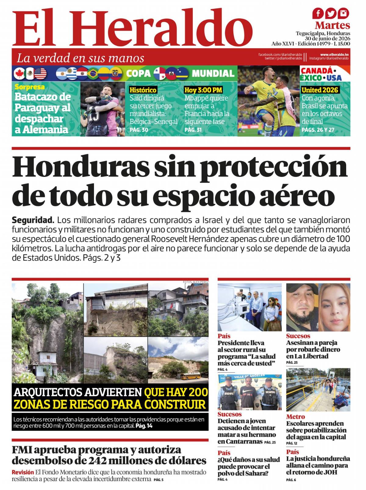 Honduras sin protección de todo su espacio aéreo