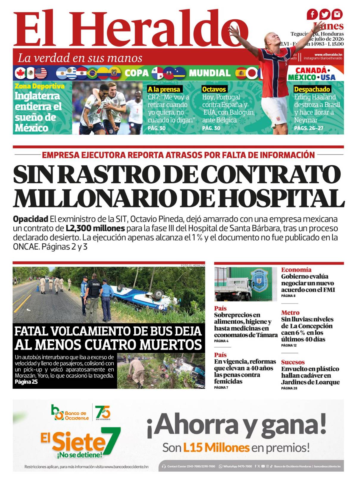 Sin rastro de contrato millonario de hospital