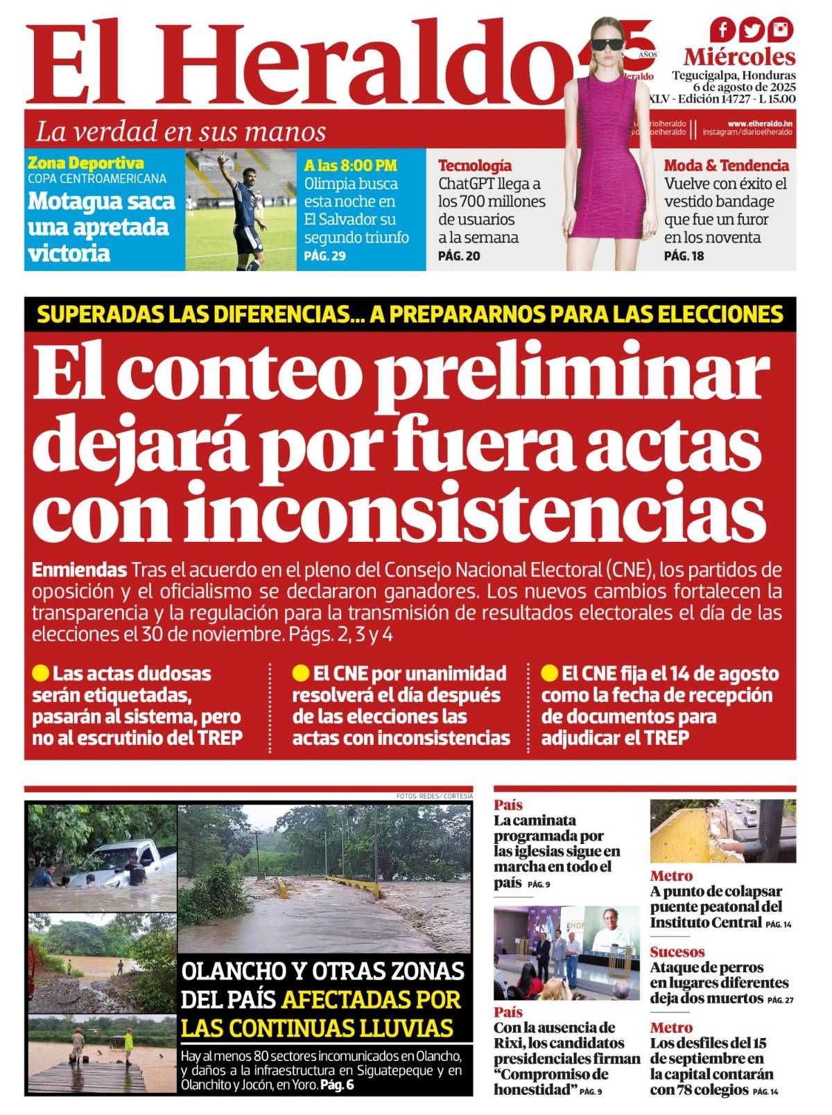 El conteo preliminar dejará por fuera actas con inconsistencias