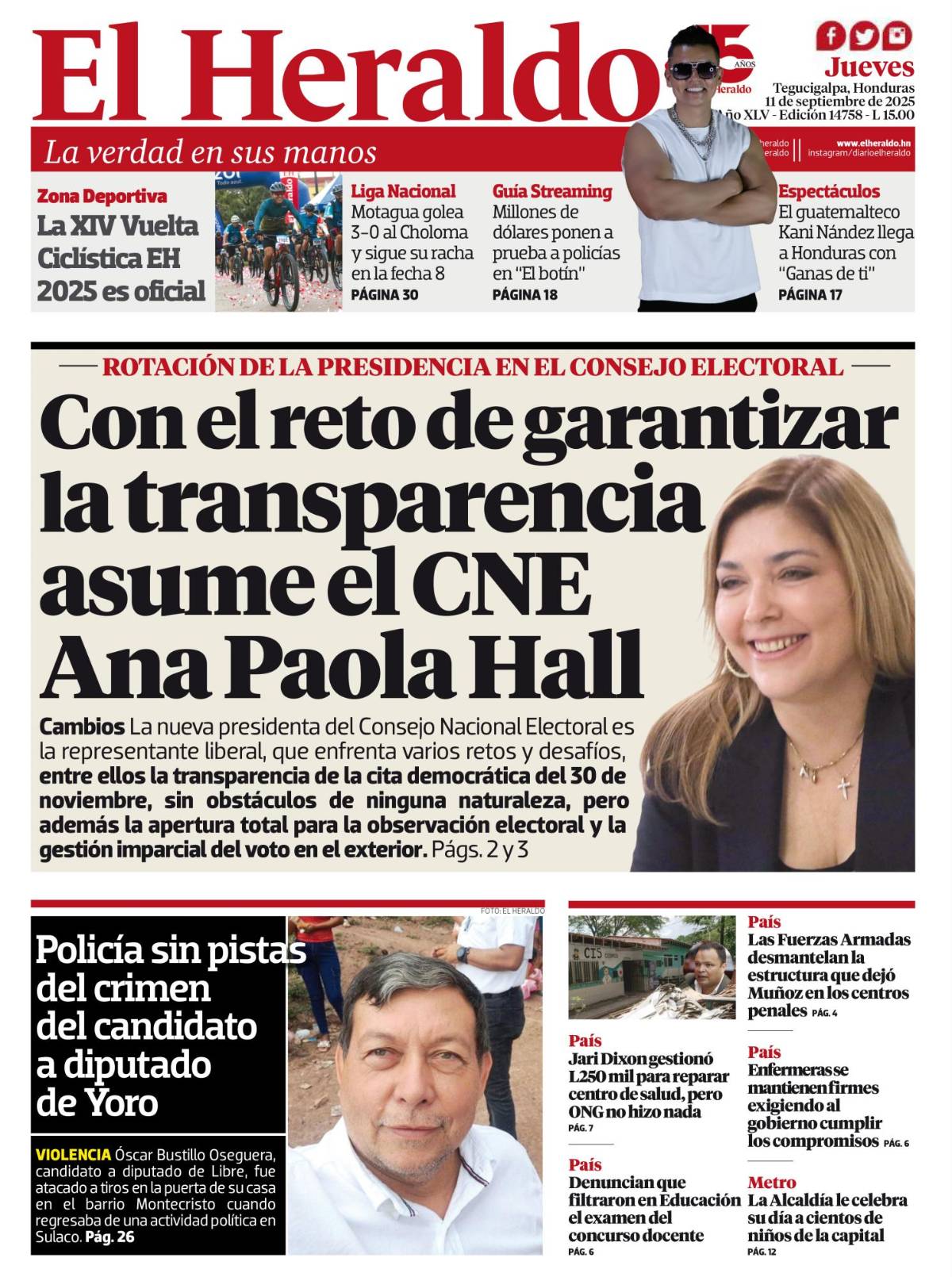 Con el reto de garantizar la transparencia asume el CNE Ana Paola Hall